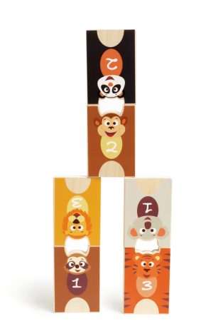 2-in-1 stacking & bowling game - animals - 4